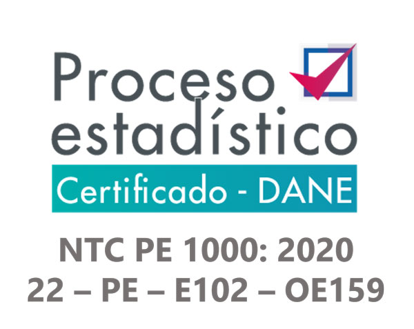imgProceso estadístico - Certificado - DANE - NTC PE 1000:2020 22-PE-E102 - OE159