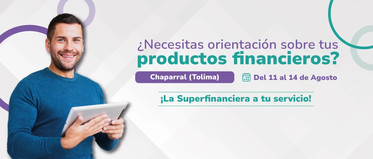 imagen: ¿Necesitas orientación sobre tus productos financieros? Estaremos en Chaparral (Tolima)