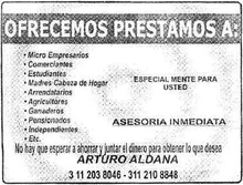 Volante Financiera A & A Asociados contracara
