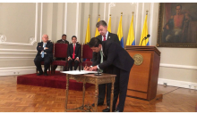 Presidente Santos posesionó a Jorge Castaño Gutiérrez como nuevo Superintendente Financiero - Mayo 05 de 2017