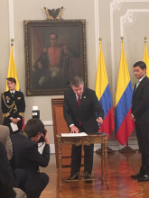 Presidente Santos posesionó a Jorge Castaño Gutiérrez como nuevo Superintendente Financiero - Mayo 05 de 2017