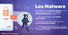 Los Malware - Son programas que infectan celulares y otros dispositivos con el objetivo de extraer información personal, por esta razón: No instale programas de fuentes desconocidas, No descargues información o archivos de correos que desconozcas