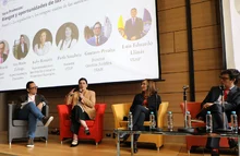 Panel "La regulación y los riesgos: visión de las autoridades", que se realizó en el marco del Foro Riesgos y oportunidades de las criptomonedas - Universidad Javeriana - septiembre 25 de 2023