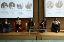 Panel "La regulación y los riesgos: visión de las autoridades", que se realizó en el marco del Foro Riesgos y oportunidades de las criptomonedas - Universidad Javeriana - septiembre 25 de 2023