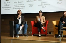 Panel "La regulación y los riesgos: visión de las autoridades", que se realizó en el marco del Foro Riesgos y oportunidades de las criptomonedas - Universidad Javeriana - septiembre 25 de 2023