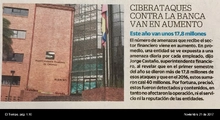 El Tiempo "Ciberataques contra la banca van en aumento" - Noviembre 21 de 2017