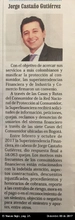 El Nuevo Siglo "Protagonista:Jorge Castaño Gutiérrez" - Diciembre 09 de 2017