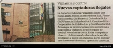 El Tiempo "Nuevas captadoras ilegales" - Enero 06 de  2018