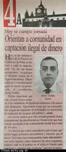 Diario del Sur "Orientan a la comunidad para prevenir la captación ilegal de dinero"  06 de marzo de 2020