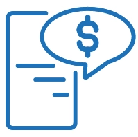 Icono pensando signo pesos