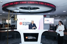 SFC, en el toque de campana de BVC para conmemorar la equidad de género - Marzo 6 de 2026