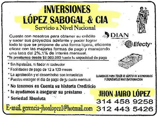 Volante Inversiones López Sabogal & Cia