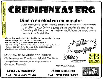 Volante Credifinzas ERG