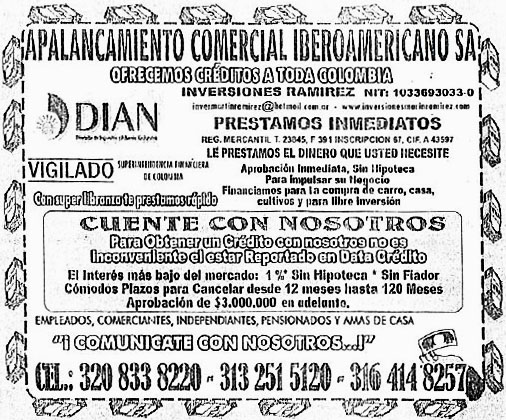 Volante Apalancamiento Comercial Iberoamericano
