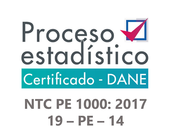 imgProceso estadístico - Certificado - DANE - NTC PE 1000:2020 19-PE-14