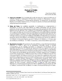 Informe Pacto por el Crédito Informe Pacto por el Crédito