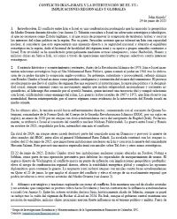 Conflicto Irán–Israel y la intervención de EE. UU.: implicaciones regionales y globales Conflicto Irán–Israel y la intervención de EE. UU.: implicaciones regionales y globales