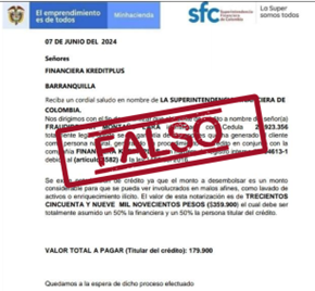 FINACNIERA KREDITPLUS Falsa vigilada