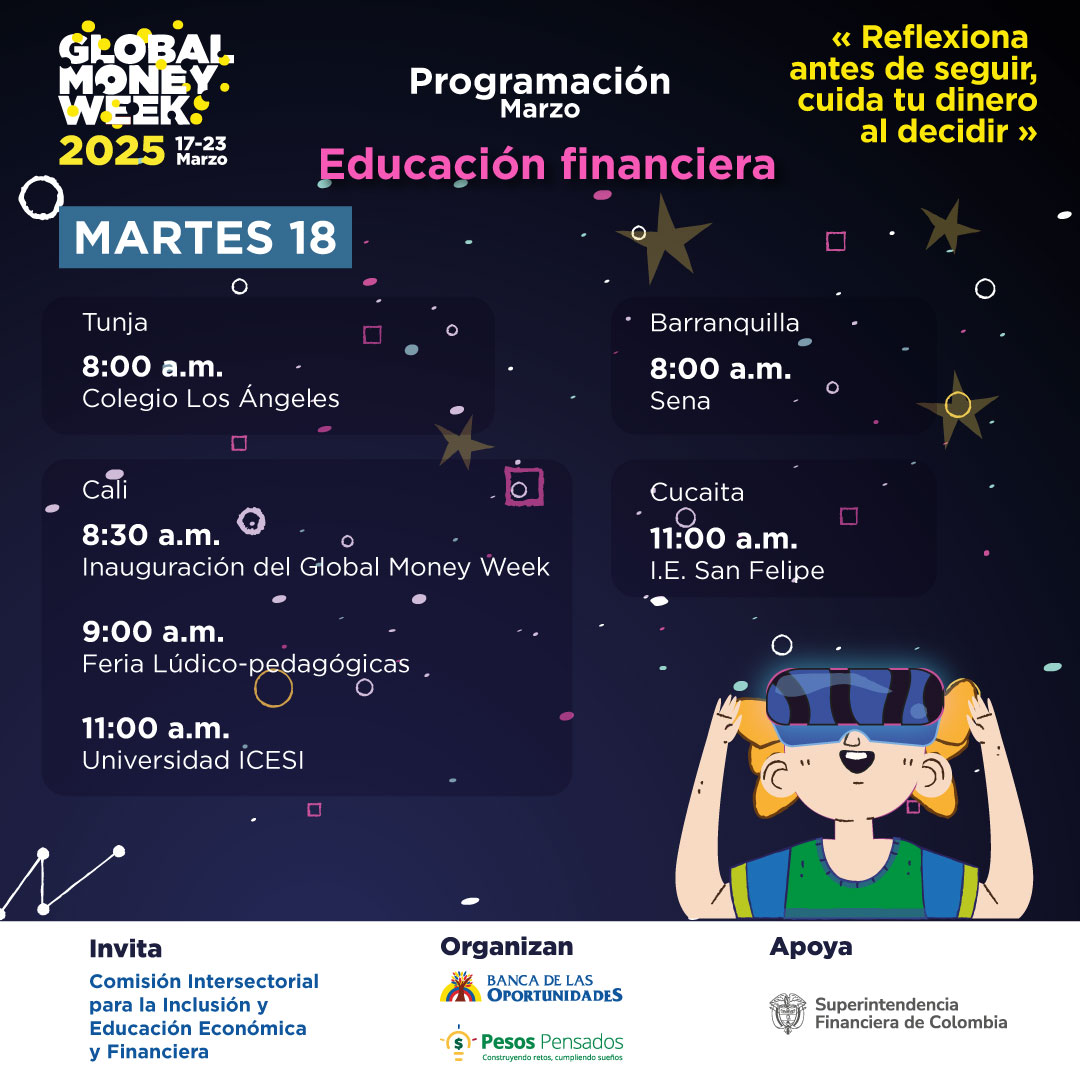 Agenda SFC Global Money Week 2025 - Martes 18 de 2025