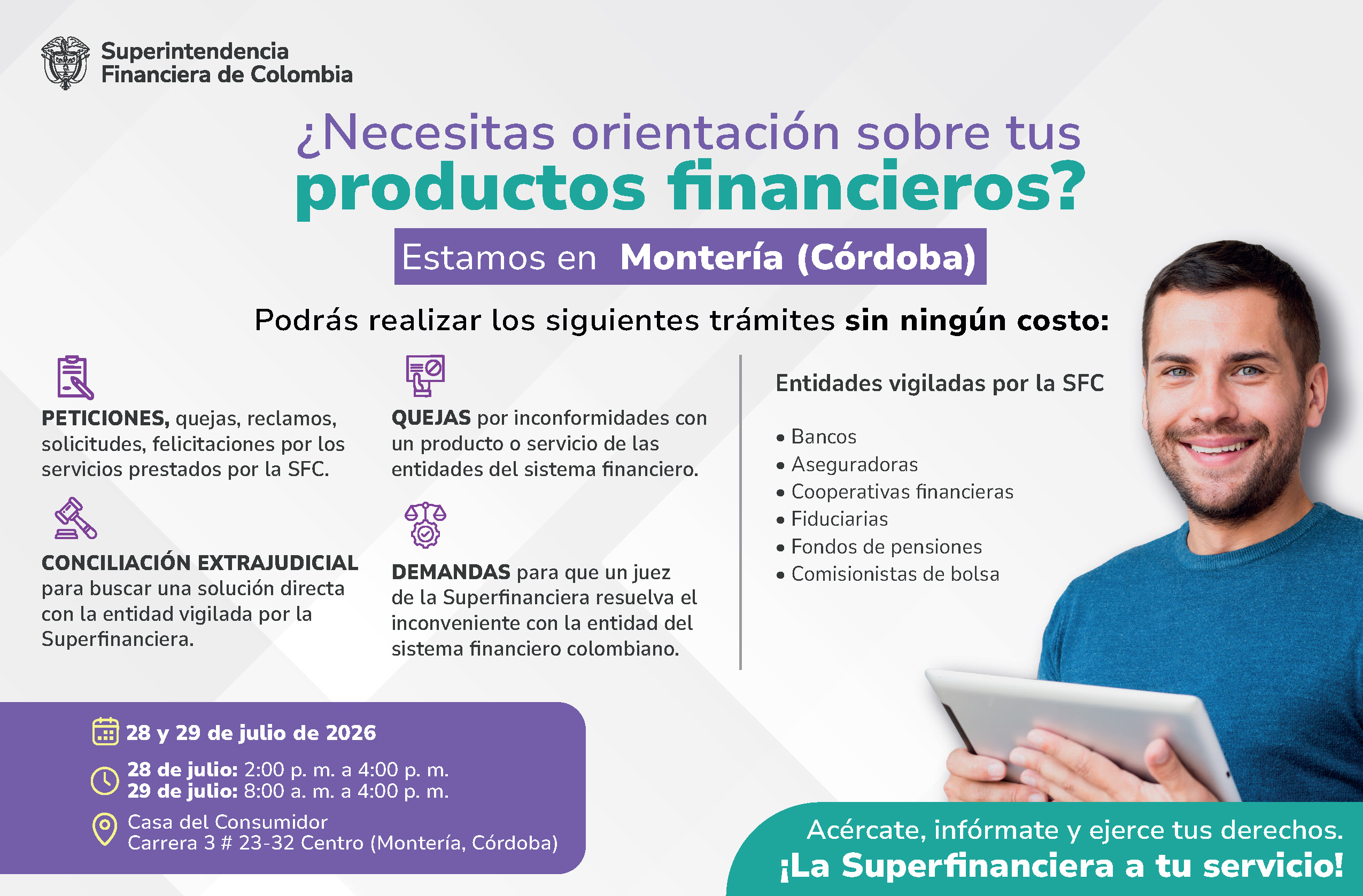 ¿Necesitas orientación sobre tus productos financieros?