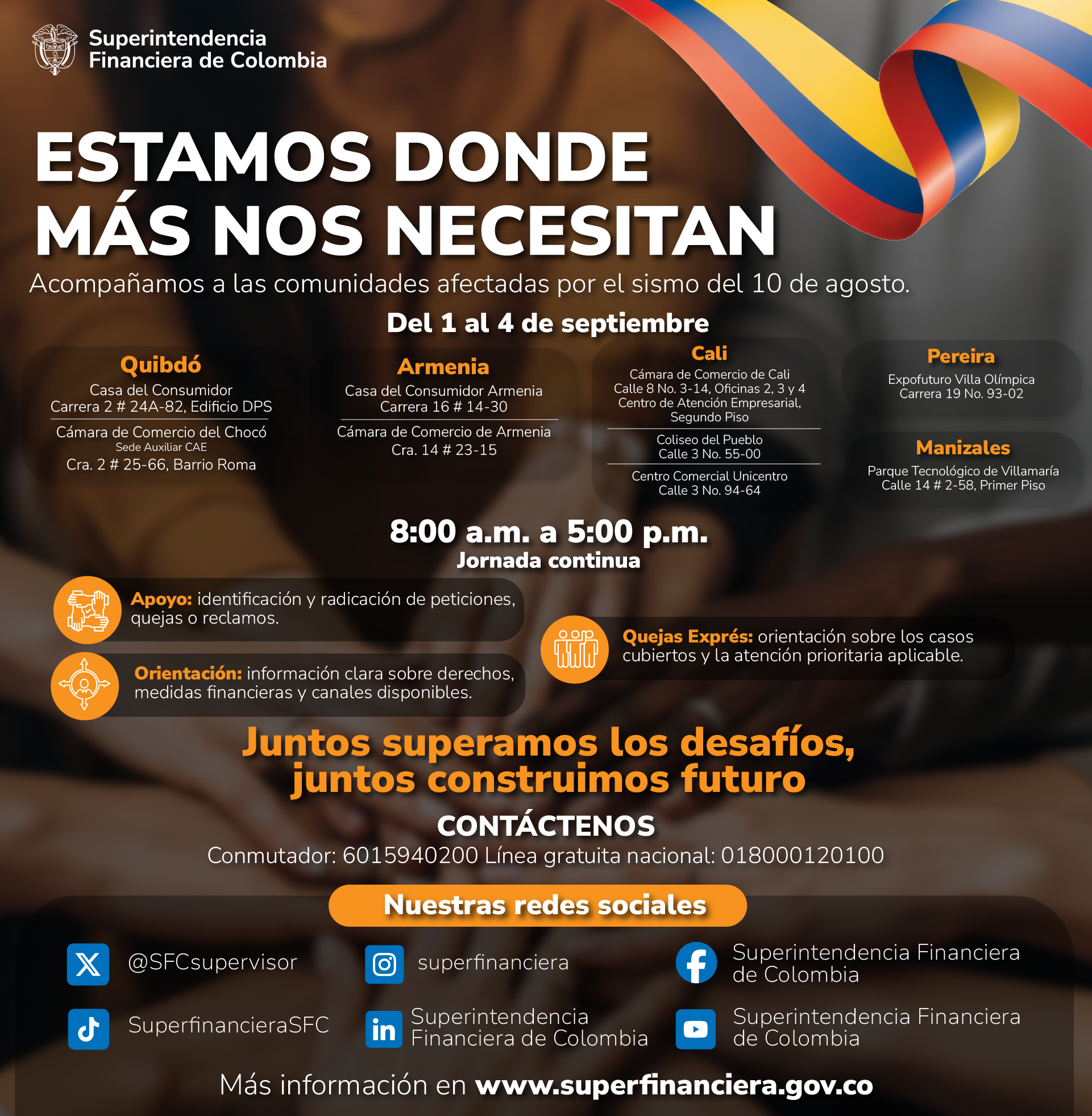 Jornadas de atención a la ciudadanía - 1 al 4 de septiembre